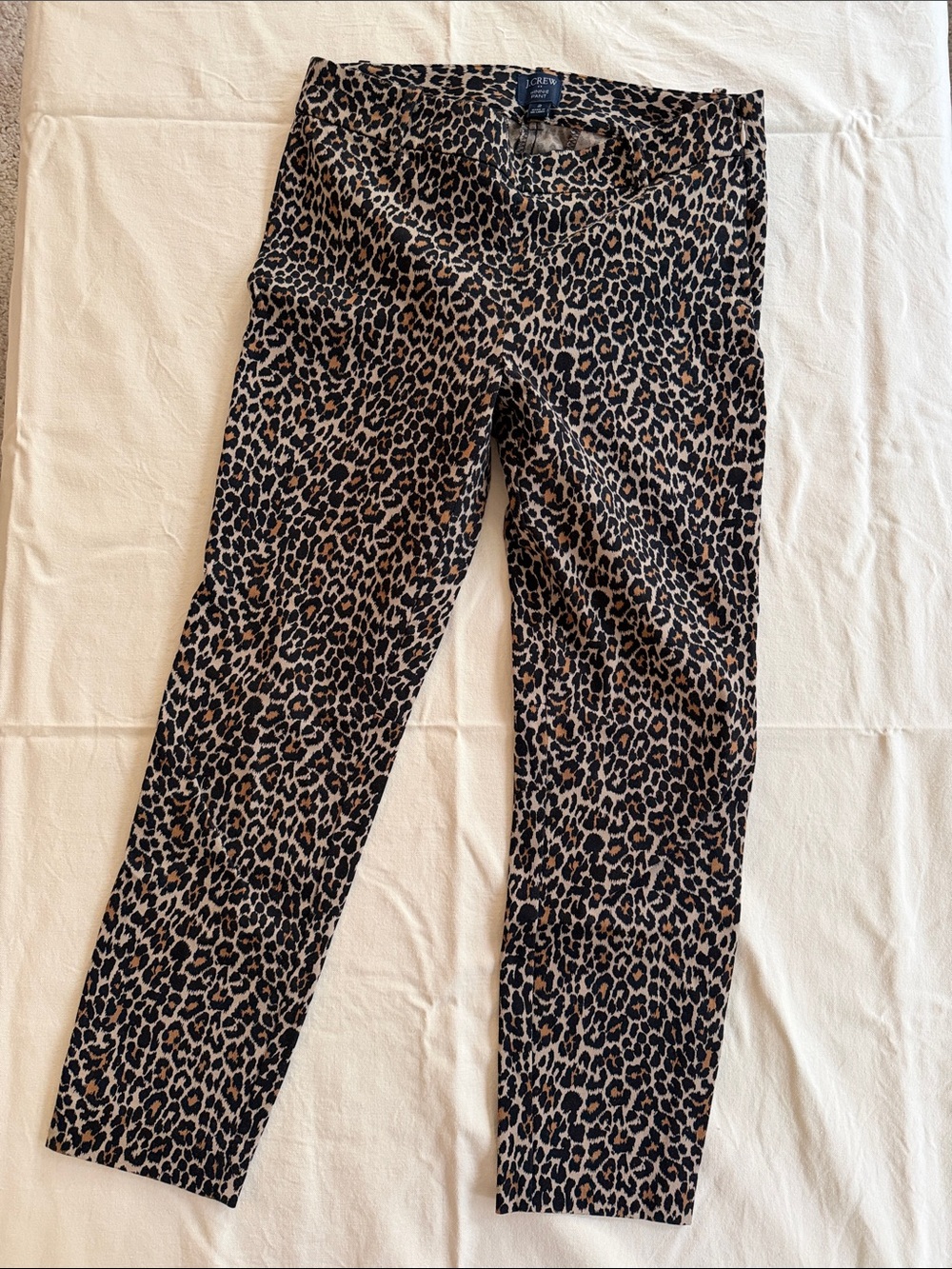 J. Crew Leopard Print Winnie Pant in Tan and Black